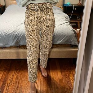Le Lis Leopard Corded Pants